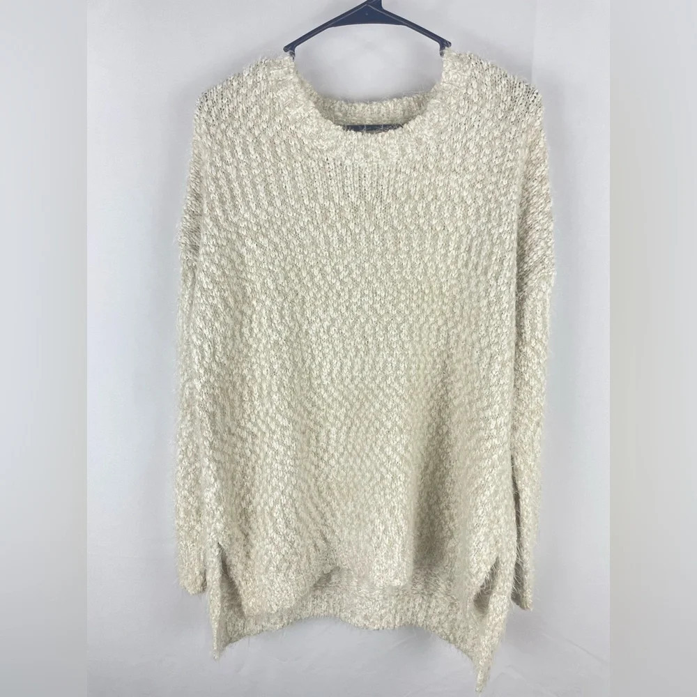 Dreamers Cream Soft Knit Sweater Size M
